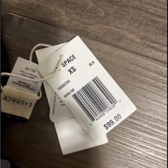 L*Space Black Ribbed Bikini Top - Picture 3 of 3